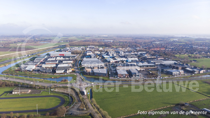 Luchtfoto bedrijventerrein Bonegraaf.