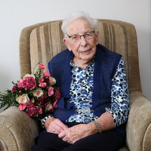 Mevrouw Koudijs (101 jaar) uit Ochten